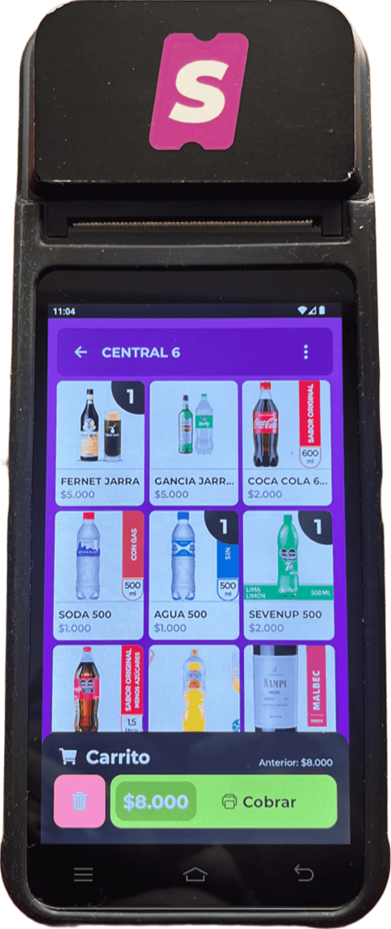 Paso 2: Seleccionar y cobrar